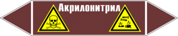 Маркировка трубопровода "акрилонитрил" (пленка, 358х74 мм) - Маркировка трубопроводов - Маркировки трубопроводов "ЖИДКОСТЬ" - магазин "Охрана труда и Техника безопасности"